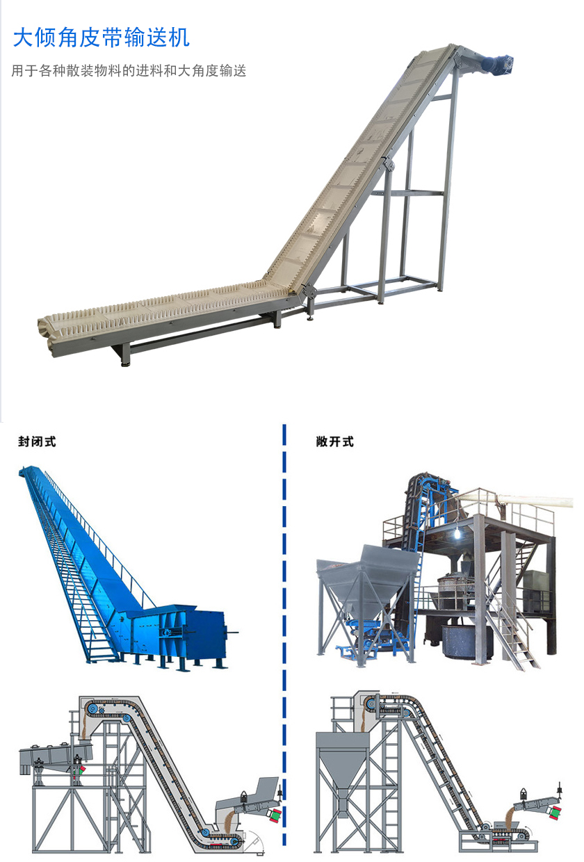 在環(huán)境溫度為-19℃ ~+40℃范圍內(nèi)，輸送堆積比重為0.5-2.5t/m3的各種散狀物料
